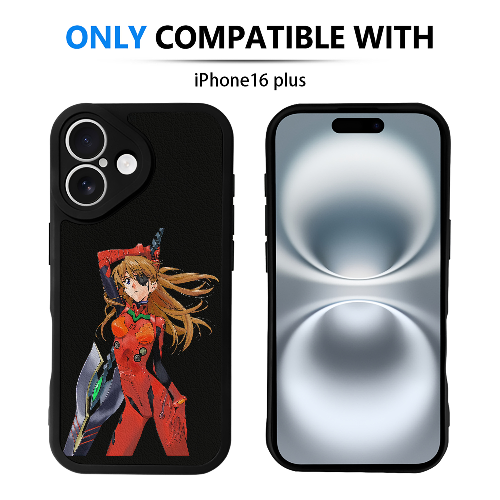 （画像用） EVA 新世紀エヴァンゲリオン 【iPhone 16シリーズ対応】シリコンスマホケース（レザー調） 材質：シリコン